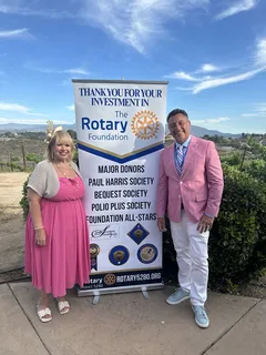 Melina Sardar at a Rotary recognition event