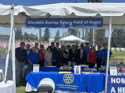 Melina Sardar at the Glendale Sunrise Rotary Field of Honor